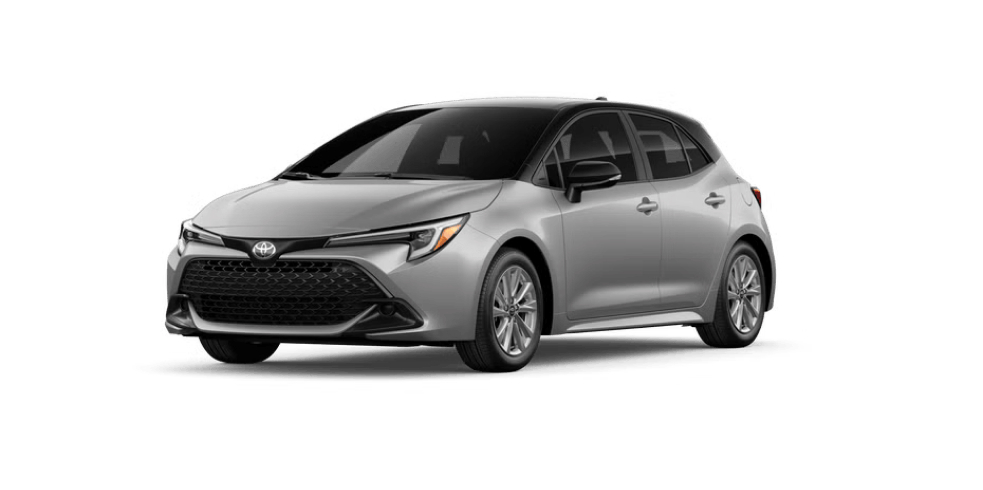 2027 Toyota Corolla Hatchback in Classic Silver Metallic with Black roof