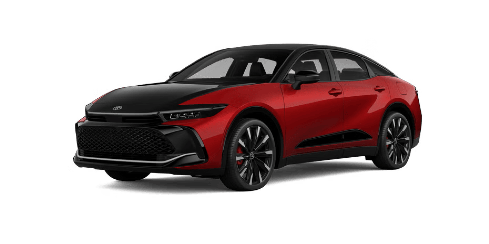 2027 Toyota Crown in Finish Line Red with Black bi-tone
