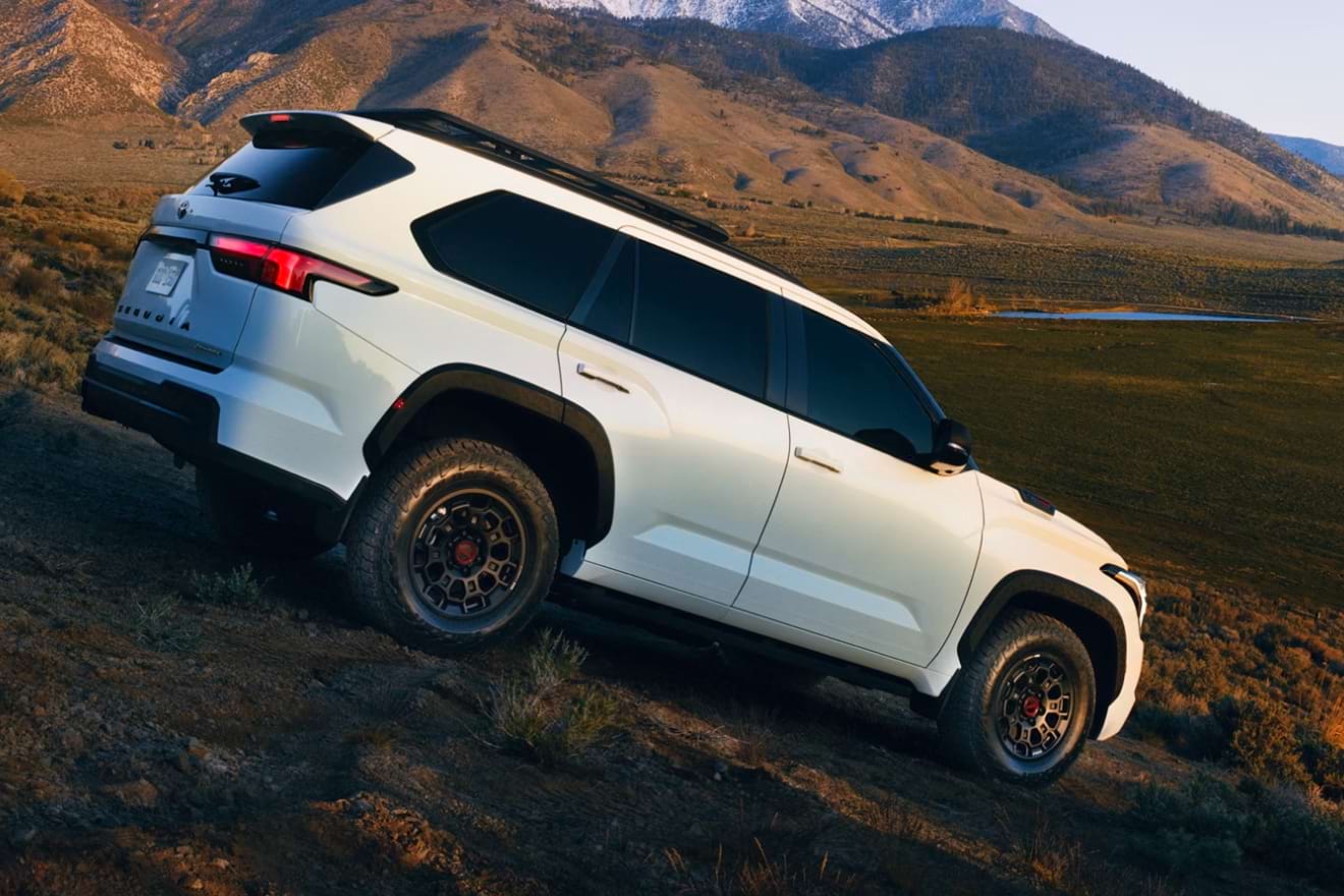 Toyota Sequoia demonstrating Multi-Terrain Select traction while towing