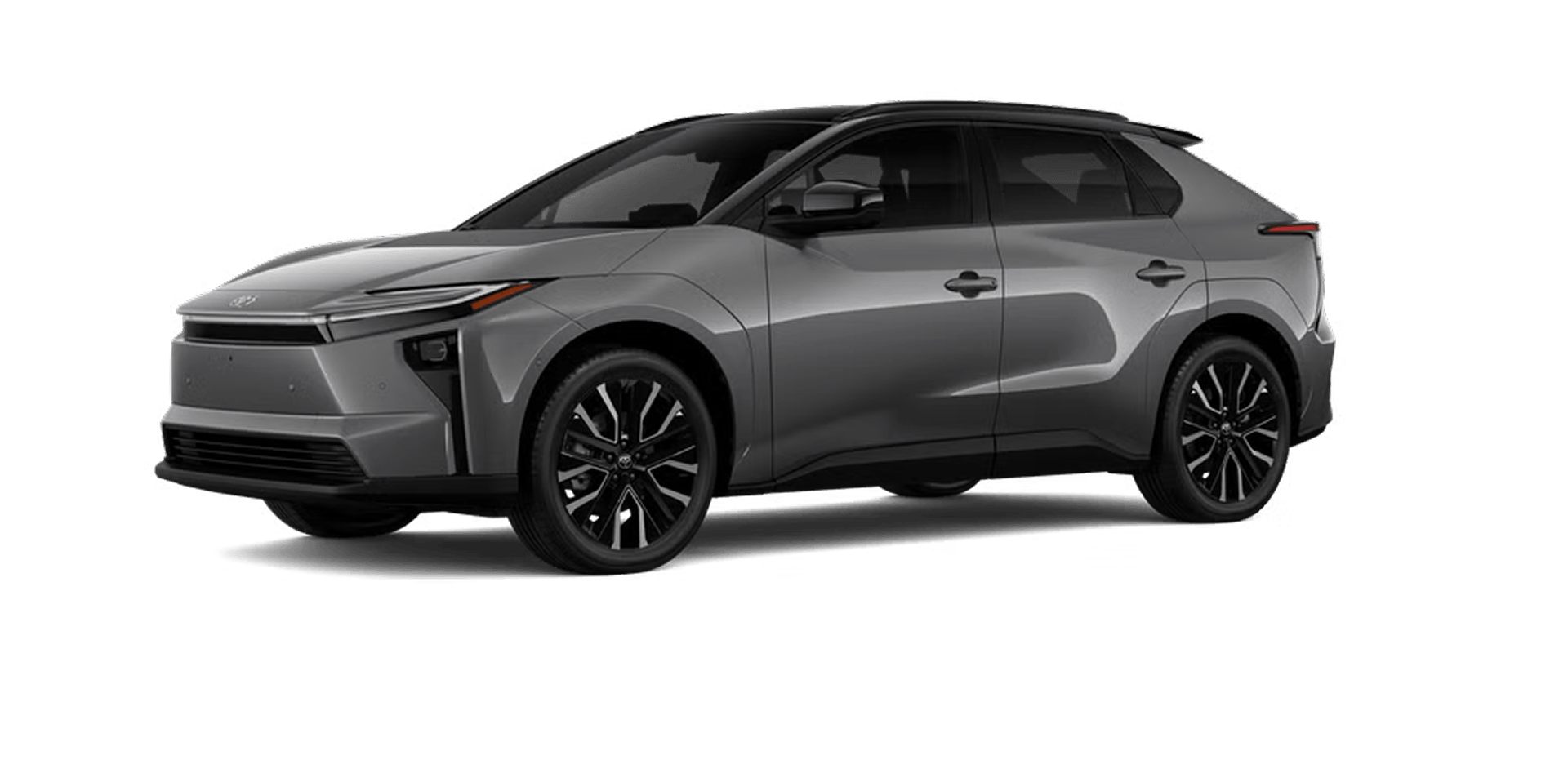 2027 Toyota bZ in Heavy Metal with Midnight Black Metallic roof