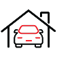 vehicle in a garage con