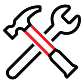 hammer and wrench icon