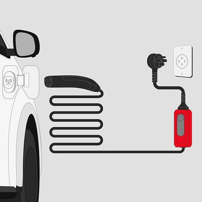 240v home charger illustration
