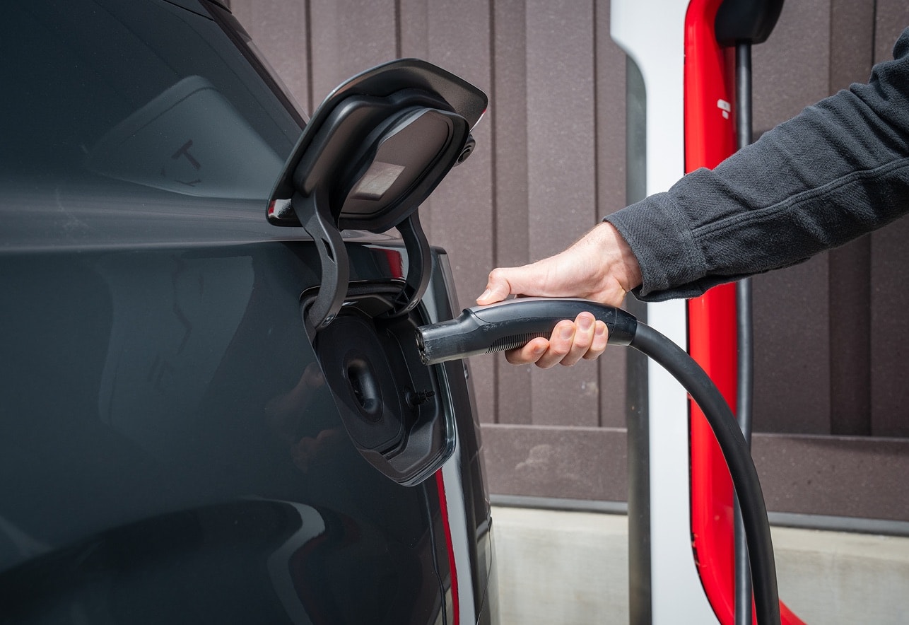Volvo EX60 recharging